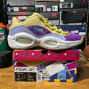 Size 9 - Reebok BBC Ice Cream x Question Low Yellow Lilac Glow